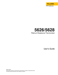 Thumbnail of document Manual - 5626 Secondary Standard and High-Temp Platinum Resistance Thermometers